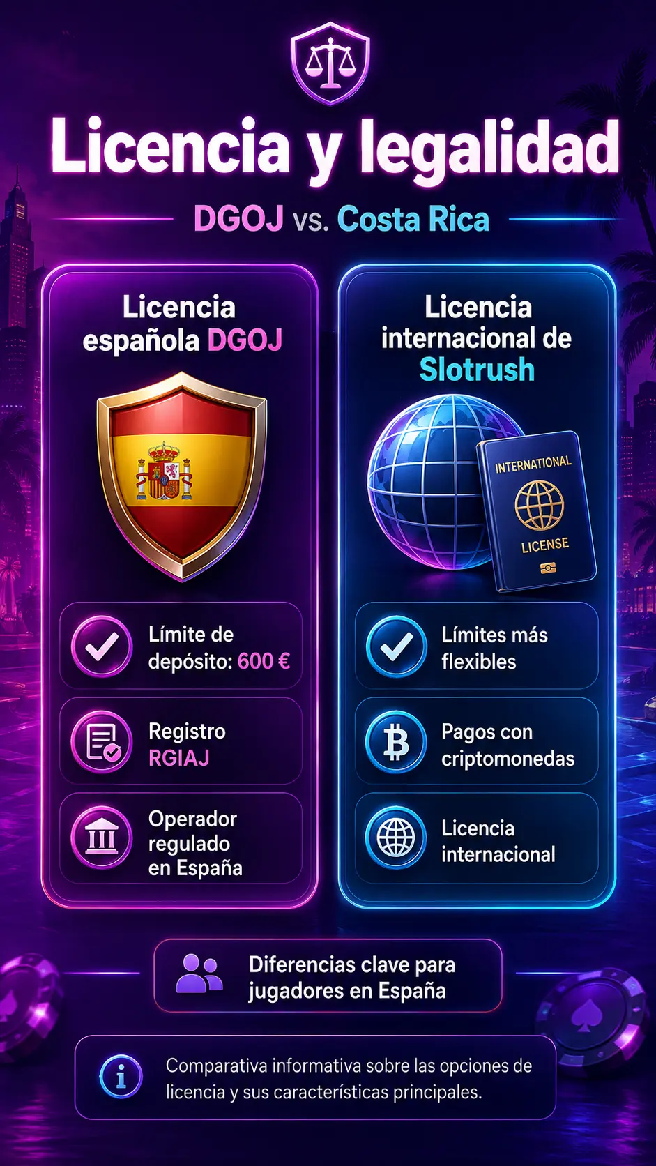 Banners de bonos de Slot Rush que detallan depósitos para informarse sobre las promociones